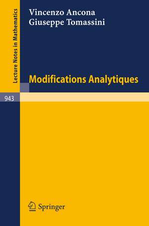 Modifications Analytiques de Vincenzo Ancona