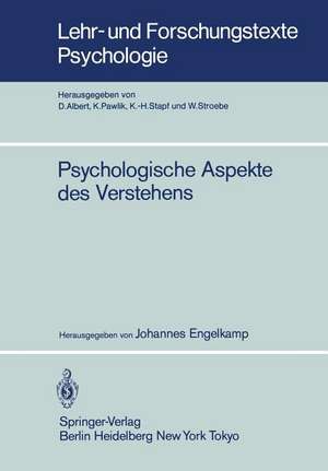 Psychologische Aspekte des Verstehens de J. Engelkamp