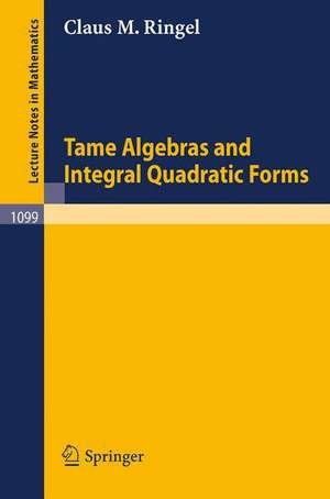 Tame Algebras and Integral Quadratic Forms de Claus M. Ringel