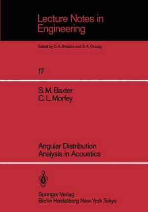 Angular Distribution Analysis in Acoustics de Stephen M. Baxter