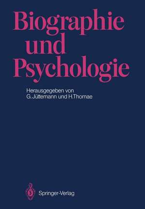 Biographie und Psychologie de Gerd Jüttemann