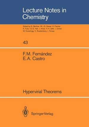 Hypervirial Theorems de Francisco M. Fernandez