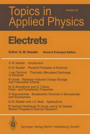 Electrets de Gerhard M. Sessler