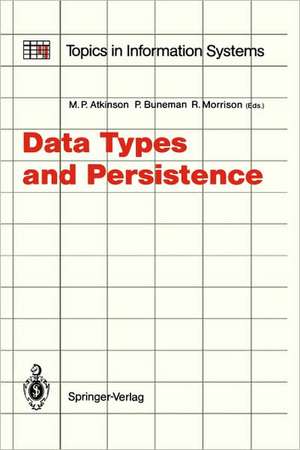 Data Types and Persistence de Malcolm P. Atkinson