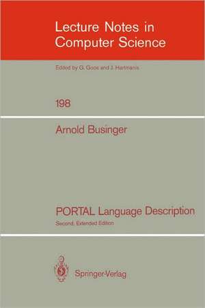 PORTAL Language Description de D. Barstow