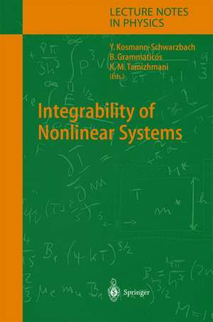 Integrability of Nonlinear Systems de Yvette Kosmann-Schwarzbach