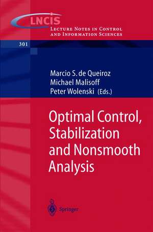 Optimal Control, Stabilization and Nonsmooth Analysis de Marcio S. de Queiroz