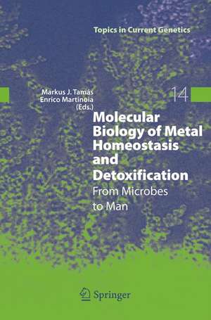 Molecular Biology of Metal Homeostasis and Detoxification: From Microbes to Man de Markus J. Tamás