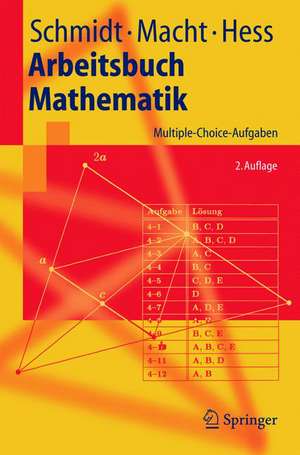 Arbeitsbuch Mathematik: Multiple-Choice-Aufgaben de Klaus D. Schmidt