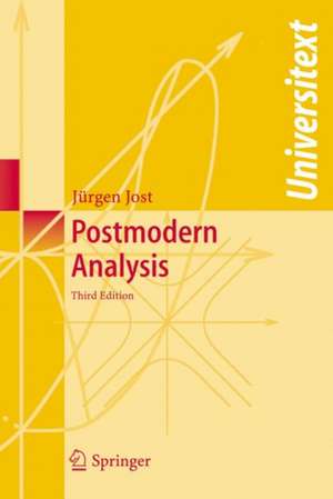 Postmodern Analysis de Jürgen Jost