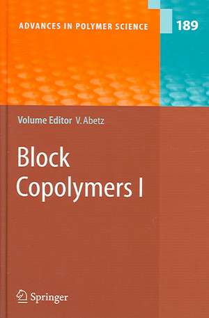 Block Copolymers I de Volker Abetz