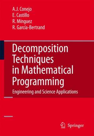 Decomposition Techniques in Mathematical Programming: Engineering and Science Applications de Antonio J. Conejo