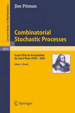 Combinatorial Stochastic Processes: Ecole d'Eté de Probabilités de Saint-Flour XXXII - 2002 de Jim Pitman