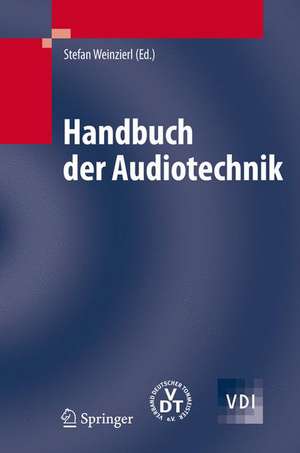 Handbuch der Audiotechnik de Stefan Weinzierl