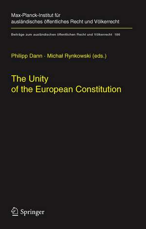 The Unity of the European Constitution de Philipp Dann