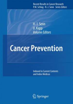 Cancer Prevention de H.-J. Senn