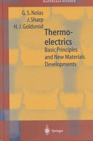 Thermoelectrics: Basic Principles and New Materials Developments de G.S. Nolas