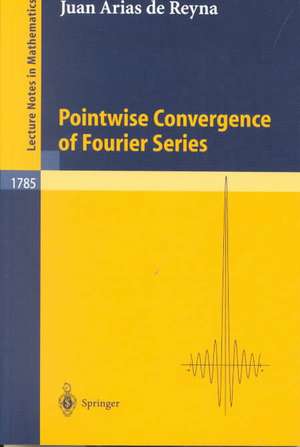 Pointwise Convergence of Fourier Series de Juan Arias de Reyna