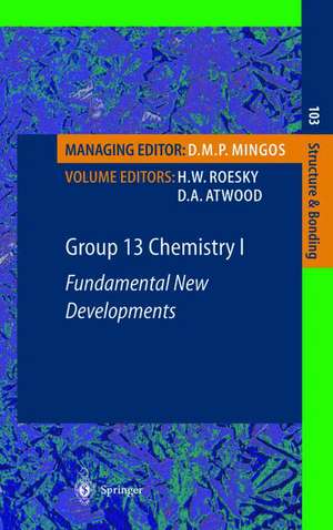 Group 13 Chemistry I: Fundamental New Developments de H.W. Roesky