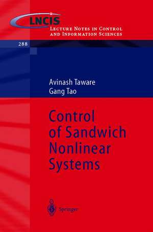 Control of Sandwich Nonlinear Systems de Avinash Taware