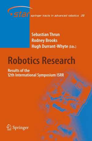 Robotics Research: Results of the 12th International Symposium ISRR de Sebastian Thrun