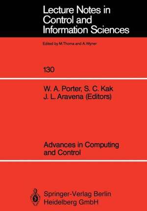 Advances in Computing and Control de William A. Porter