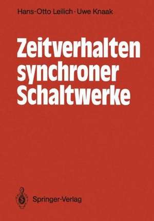 Zeitverhalten synchroner Schaltwerke de Hans-Otto Leilich