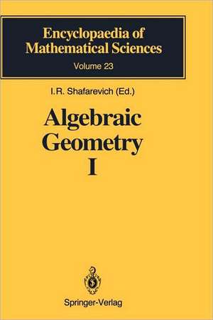 Algebraic Geometry I: Algebraic Curves, Algebraic Manifolds and Schemes de V.I. Danilov