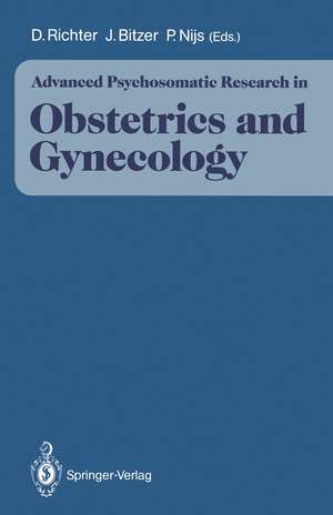 Advanced Psychosomatic Research in Obstetrics and Gynecology de Dietmar Richter