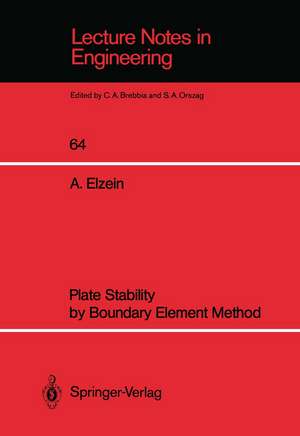 Plate Stability by Boundary Element Method de Abbas Elzein