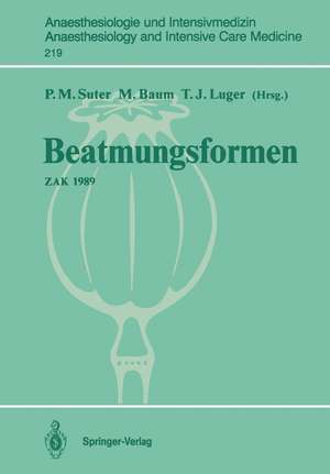 Beatmungsformen: ZAK 1989 de Peter M. Suter