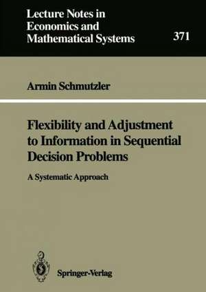 Flexibility and Adjustment to Information in Sequential Decision Problems: A Systematic Approach de Armin Schmutzler