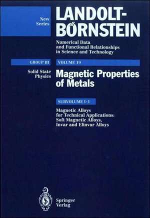 Soft Magnetic Alloys, Invar and Elinvar Alloys de G. Bertotti