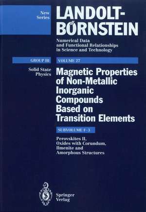 Perovskites II, Oxides with Corundum, Ilmenite and Amorphous Structures de Y. Endoh