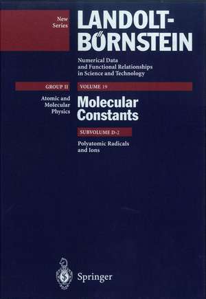 Polyatomic Radicals and Ions de J.M. Brown