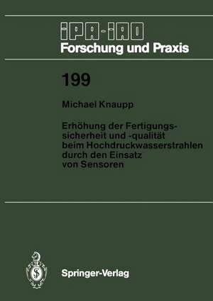 Erhöhung der Fertigungssicherheit und -qualität beim Hochdruckwasserstrahlen durch den Einsatz von Sensoren de Michael Knaupp