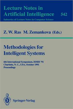 Methodologies for Intelligent Systems: 8th International Symposium, ISMIS '94, Charlotte, North Carolina, USA, October 16 - 19, 1994. Proceedings de Zbigniew W. Ras