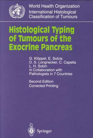 Histological Typing of Tumours of the Exocrine Pancreas de G. Klöppel