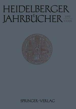 Heidelberger Jahrbücher de Reiner Wiehl