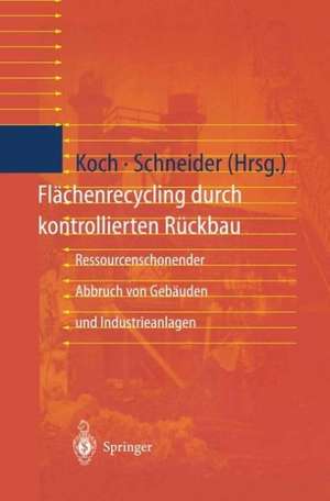 Flächenrecycling durch kontrollierten Rückbau: Ressourcenschonender Abbruch von Gebäuden und Industrieanlagen de Eva Koch