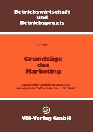 Grundzüge des Marketing de Dieter Ahlert