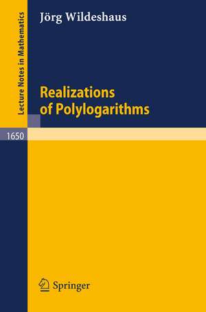 Realizations of Polylogarithms de Jörg Wildeshaus