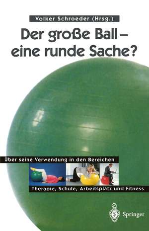 Der große Ball — eine runde Sache?: Über seine Verwendung in den Bereichen Therapie, Schule, Arbeitsplatz und Fitness de Volker Schroeder