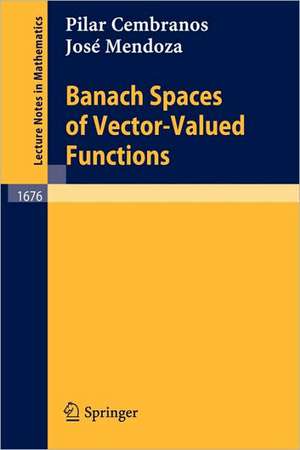 Banach Spaces of Vector-Valued Functions de Pilar Cembranos