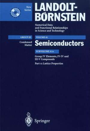 Lattice Properties: Supplement to Vols. III/17a, 22a (Print Version). Revised and Updated Edition of Vols. III/17a, 22a (CD-ROM) de U. Rössler