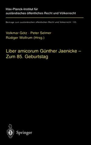 Liber amicorum Günther Jaenicke - Zum 85. Geburtstag de C. Philipp