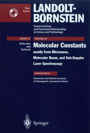 Rotational, Centrifugal Distortion and Related Constants of Diamagnetic Asymmetric Top Molecules de J. Demaison