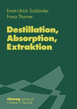 Destillation, Absorption, Extraktion de Ernst-Ulrich Schlünder