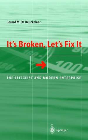 It’s Broken, Let’s Fix It: The Zeitgeist and Modern Enterprise de Gerard De Beuckelaer