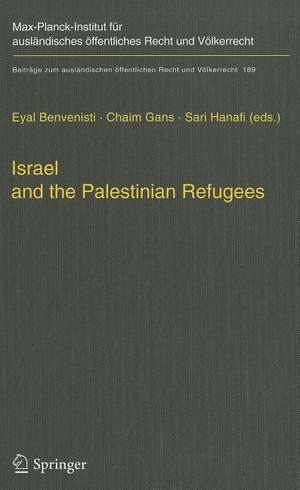 Israel and the Palestinian Refugees de Eyal Benvenisti